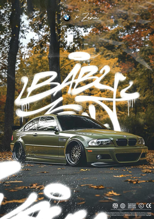 BMW E46 Light Up Poster