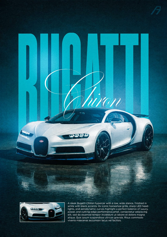 Bugatti Chiron Poster