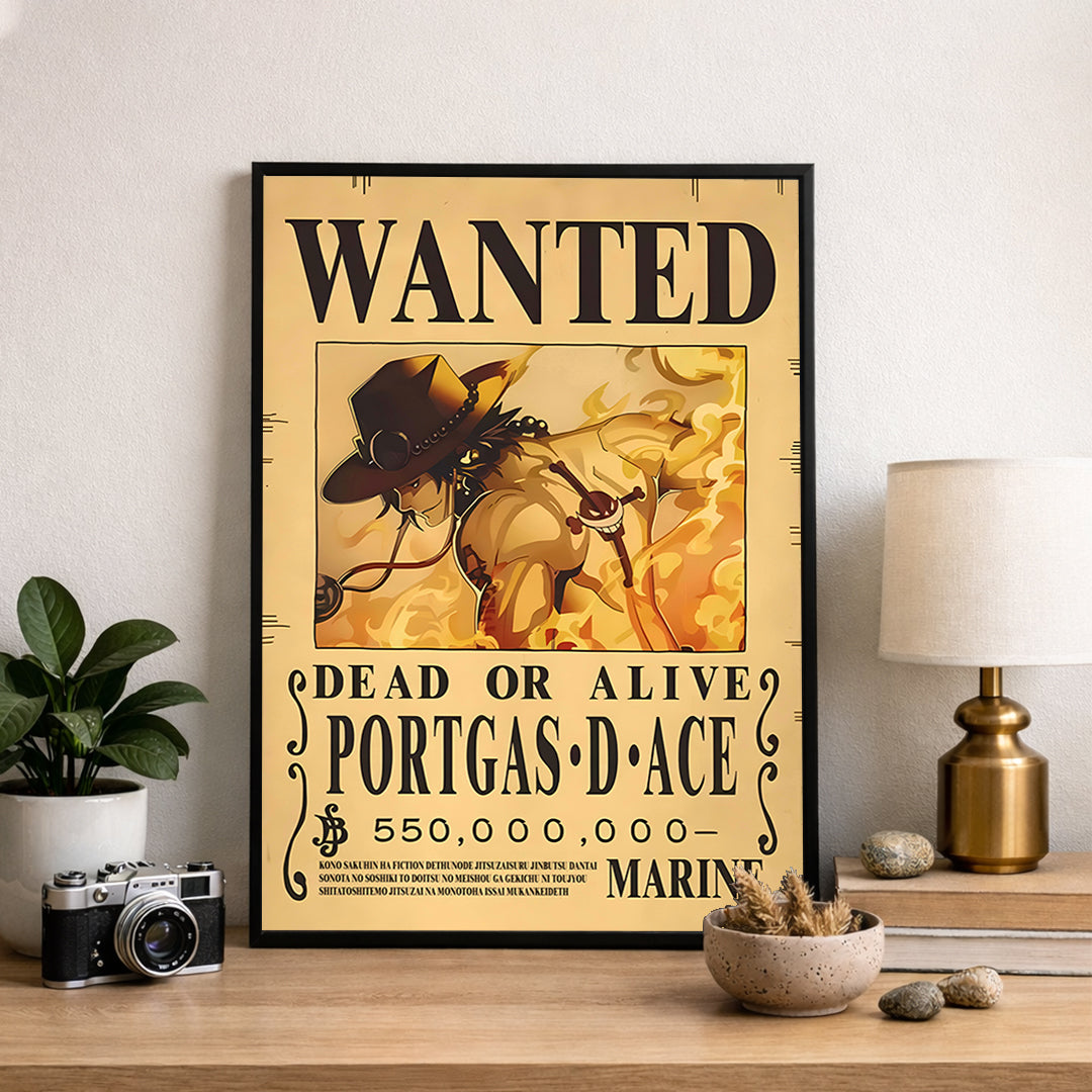Portgas D Ace Wanted Poster  - Anime