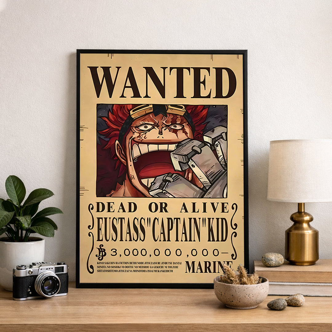 Captain Kid Wanted Poster  - Anime