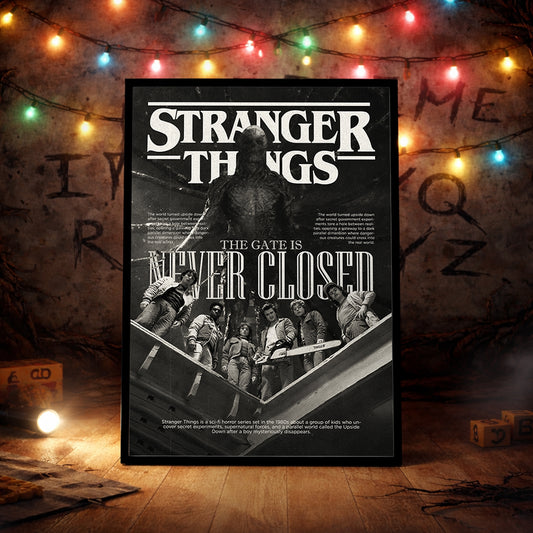 The Gate Is Never Closed Poster - Stranger Things