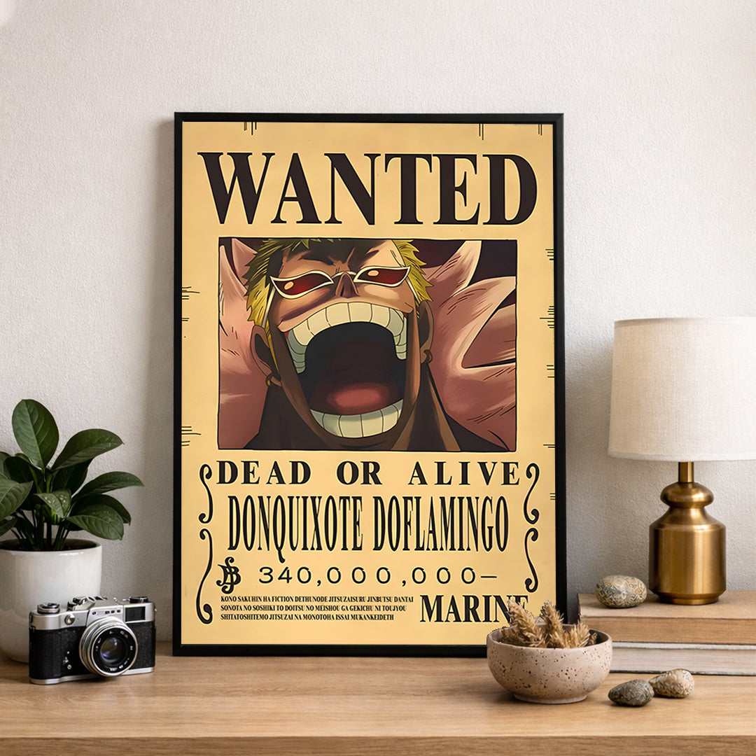 Doflamingo Wanted Poster  - Anime