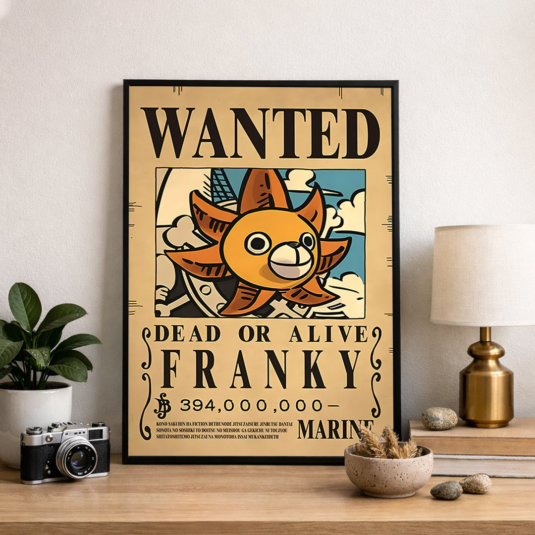 Franky Wanted Poster  - Anime