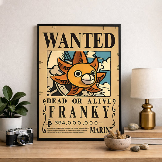 Franky Wanted Poster  - Anime