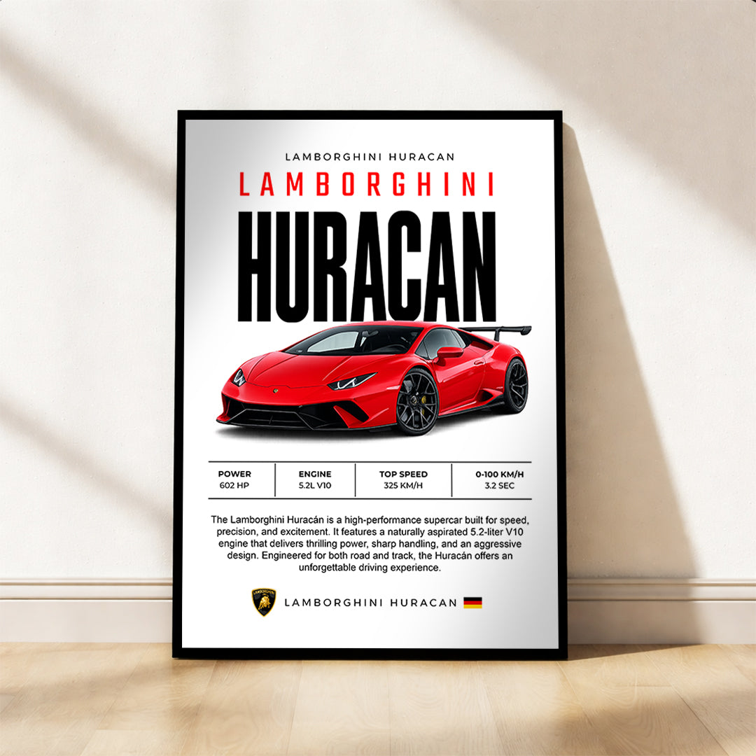 Lamborghini Huracan Poster