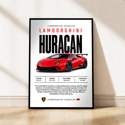 Lamborghini Huracan Poster