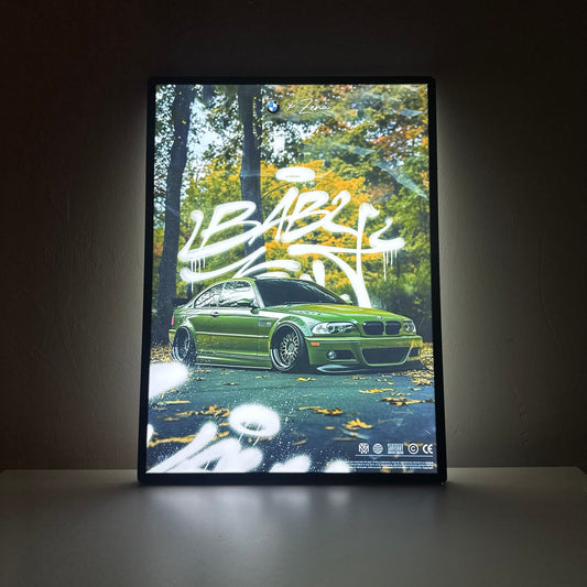 BMW E46 Light Up Poster