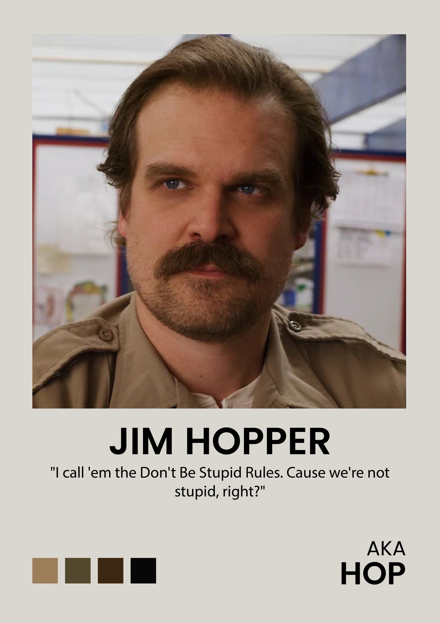 Jim Hopper Poster - Stranger Things