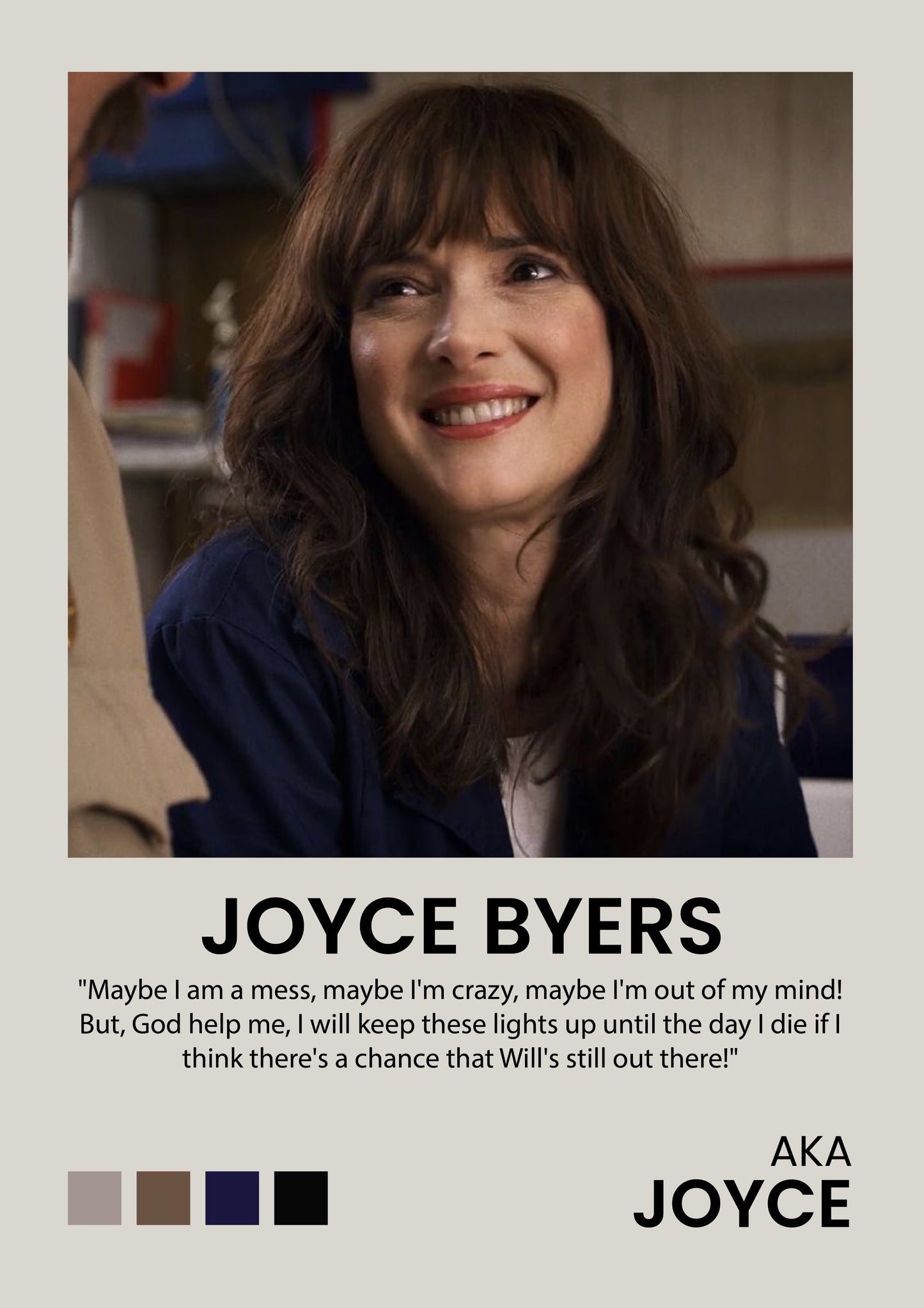 Joyce Byers Poster - Stranger Things
