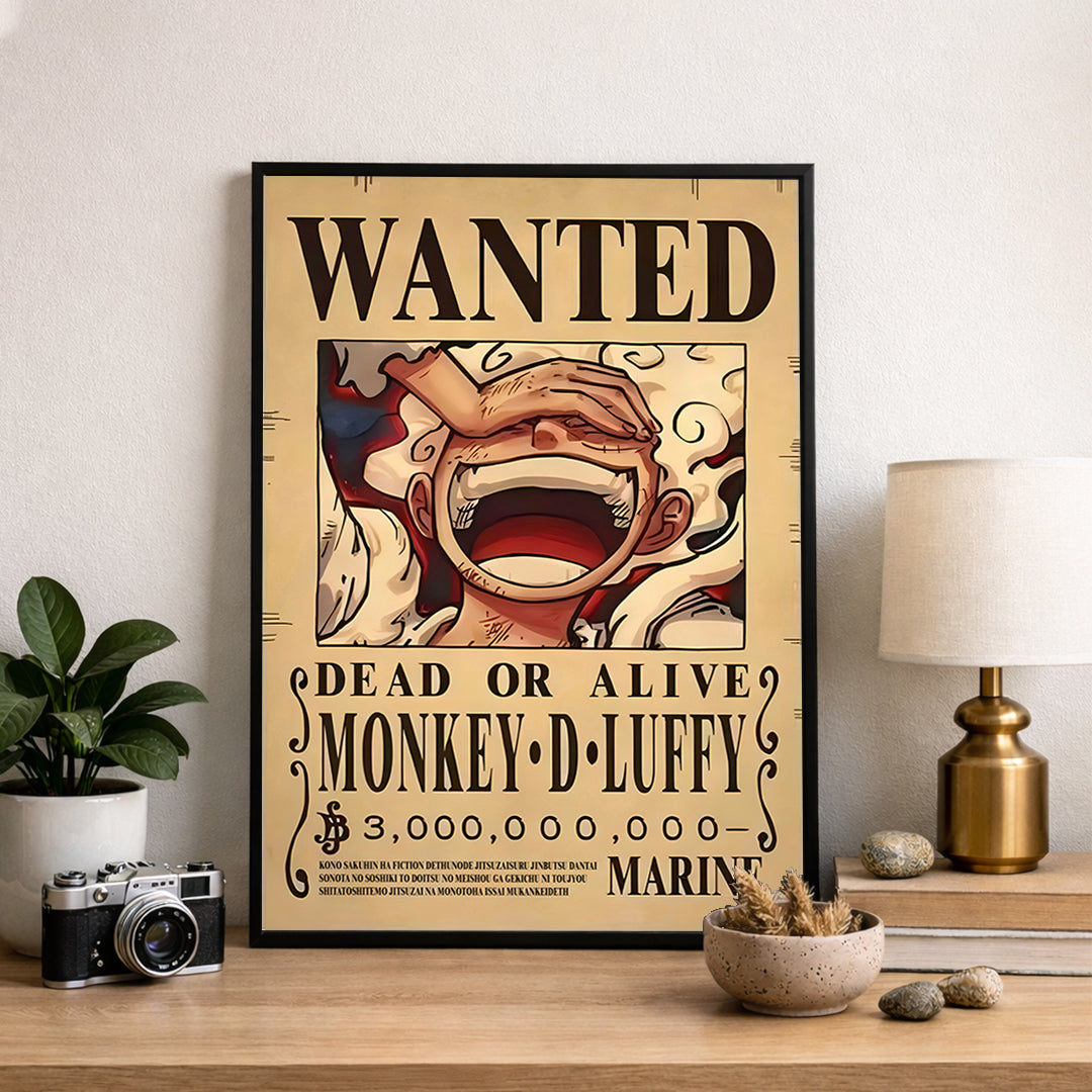 Luffy Wanted Poster  - Anime