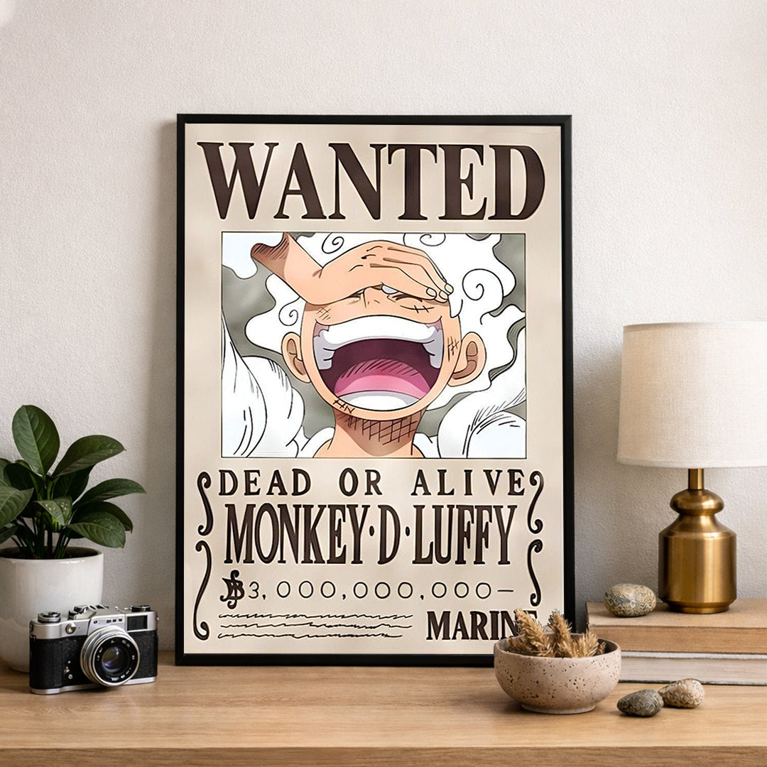 Luffy Wanted Poster  - Anime