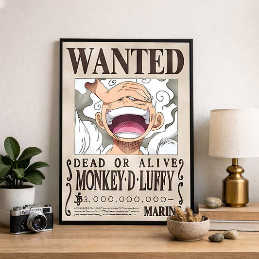 Luffy Wanted Poster  - Anime