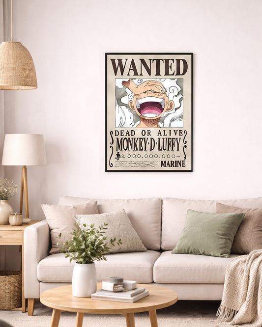 Luffy Wanted Poster  - Anime