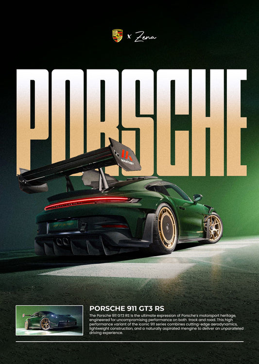 Porche 911 GT3 RS Light Up Poster