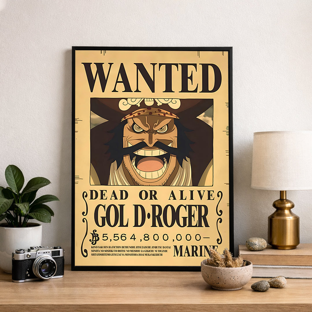 Gold D. Roger Wanted Poster  - Anime