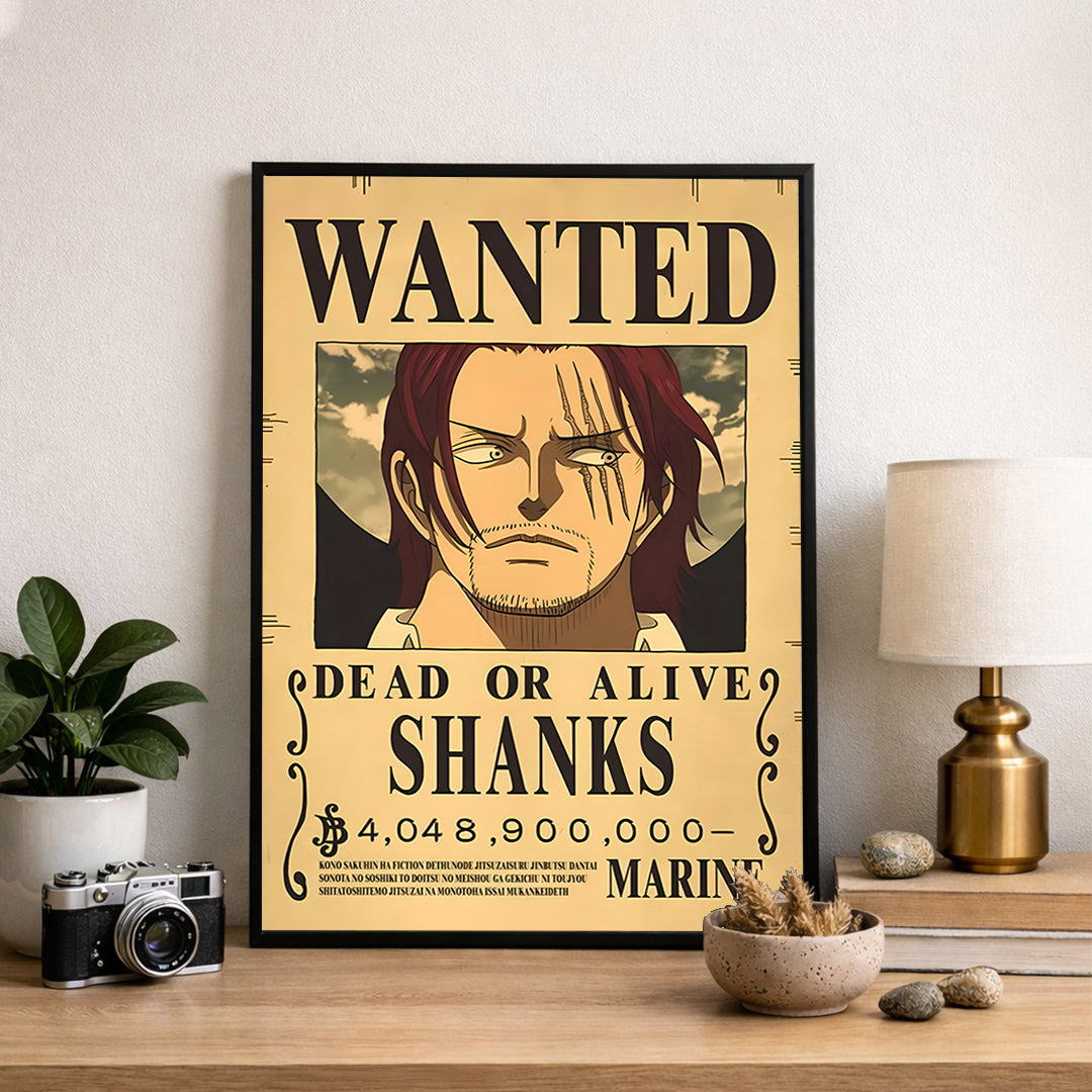 Shanks Wanted Poster  - Anime