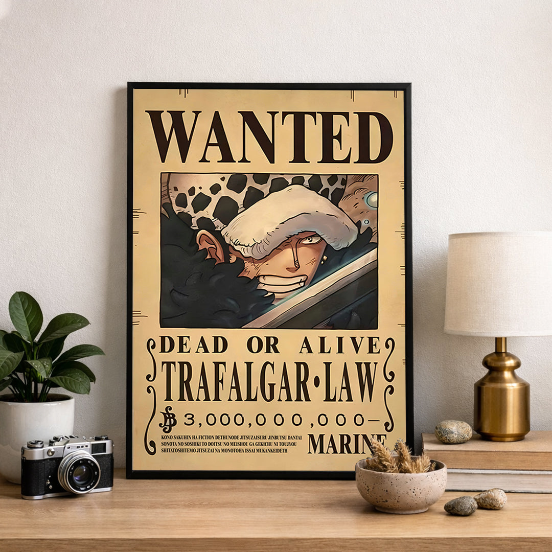 Trafalgar D. Law Wanted Poster  - Anime