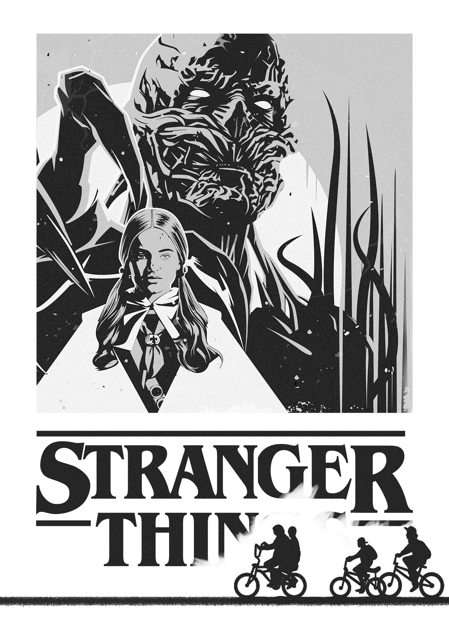 Shadows of the Upside Poster - Stranger Things