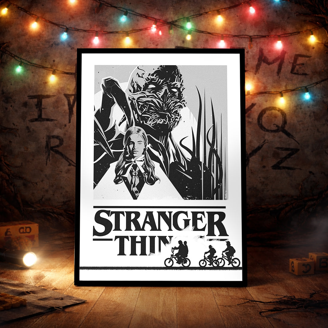 Shadows of the Upside Poster - Stranger Things