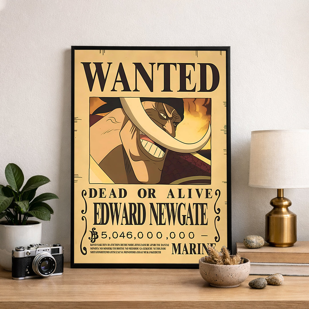 Whitebeard Wanted Poster  - Anime