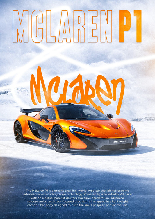 McLaren P1 Poster